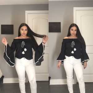 Off the shoulder shirt